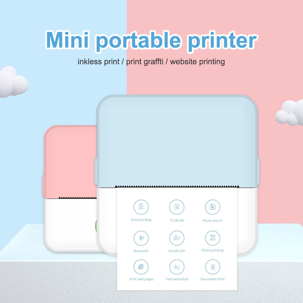 Portable Mini Printer for School and Students